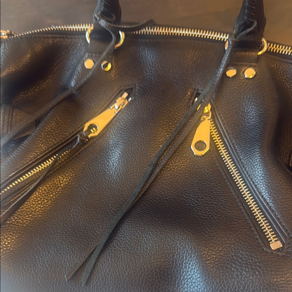 Rebecca Minkoff Black Satchel with Structured Design - Picture 2 of 4